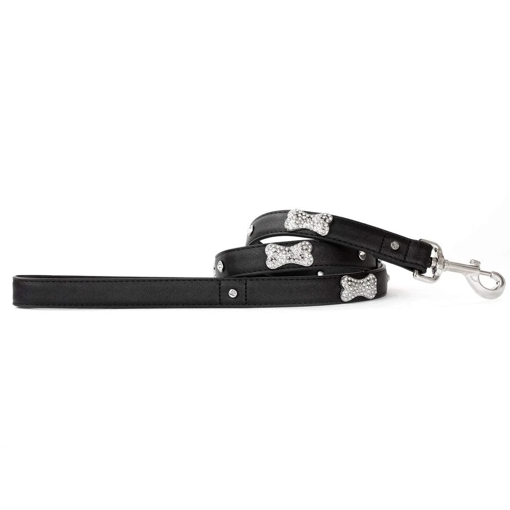 商品Vanderpump Pets|Designer Diamond and Bone Leatherette Leash - M/L,价格¥70,第1张图片