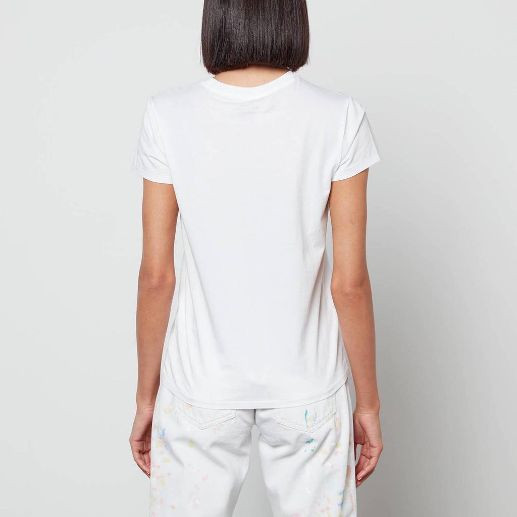 商品Ralph Lauren|Polo Ralph Lauren Women's Polo Logo T-Shirt - White,价格¥339,第4张图片详细描述