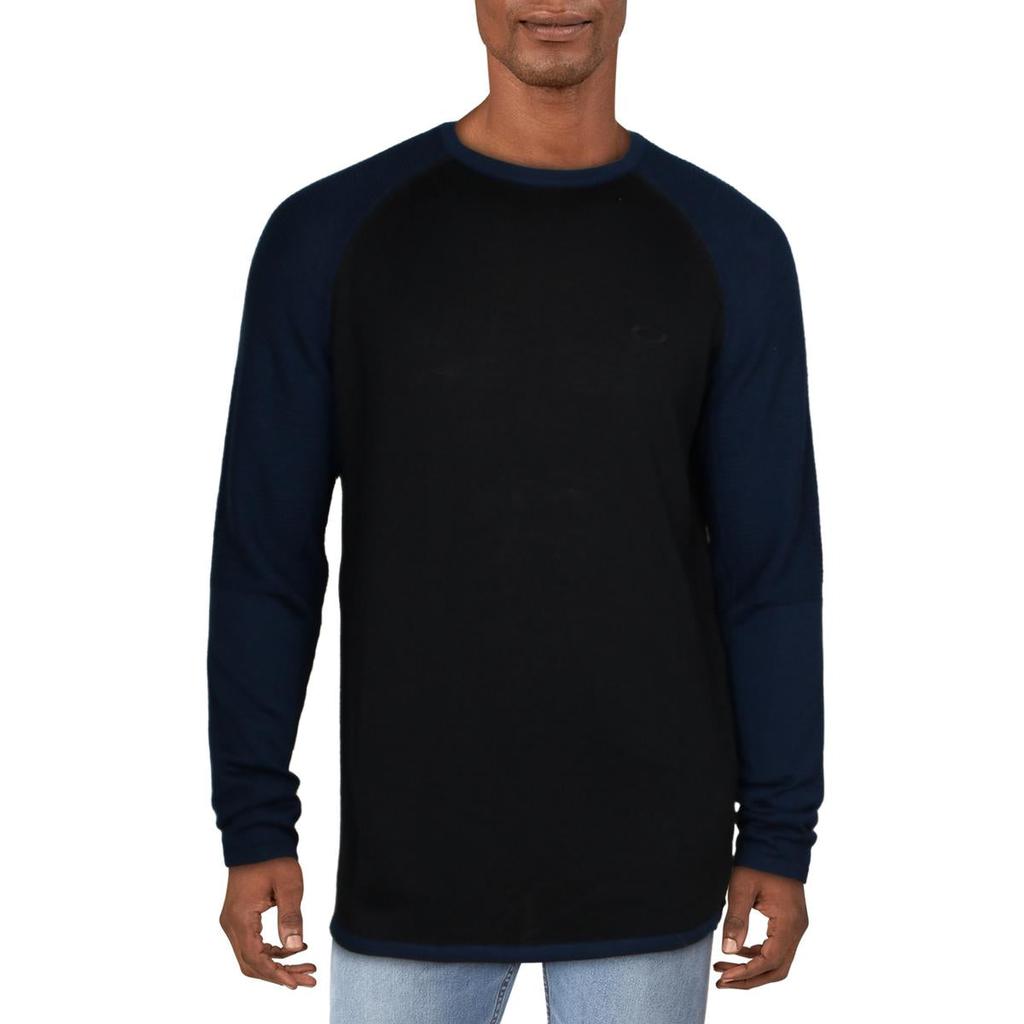 Oakley Engineered Men's Wool Blend Colorblock Crewneck Sweatshirt商品第1张图片规格展示