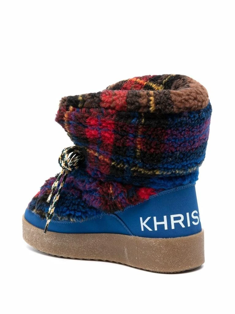 商品Khrisjoy|KHRISJOY padded check-print boots,价格¥1386,第3张图片详细描述