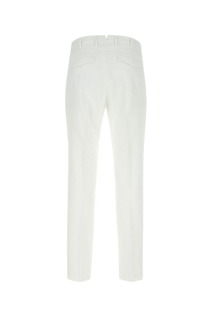 PT01 White Stretch Cotton Blend Pant商品第2张图片规格展示