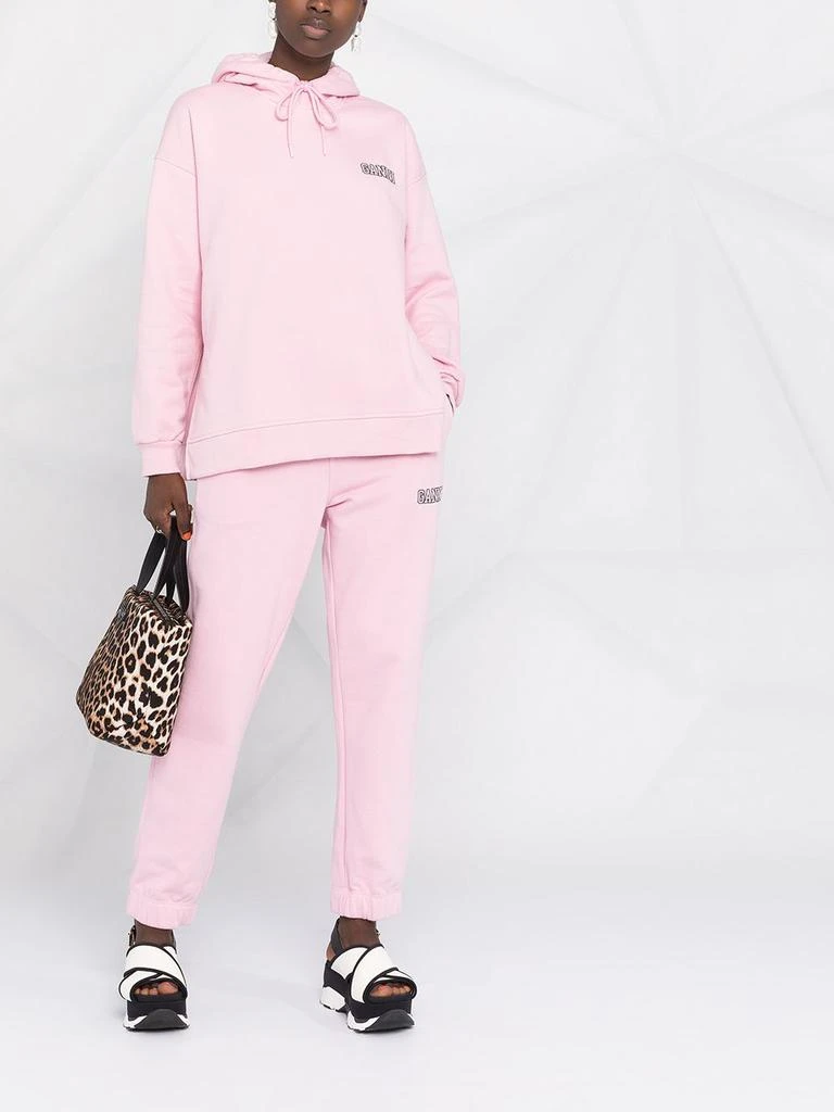商品Ganni|GANNI - Logo Organic Cotton Hoodie,价格¥814,第2张图片详细描述