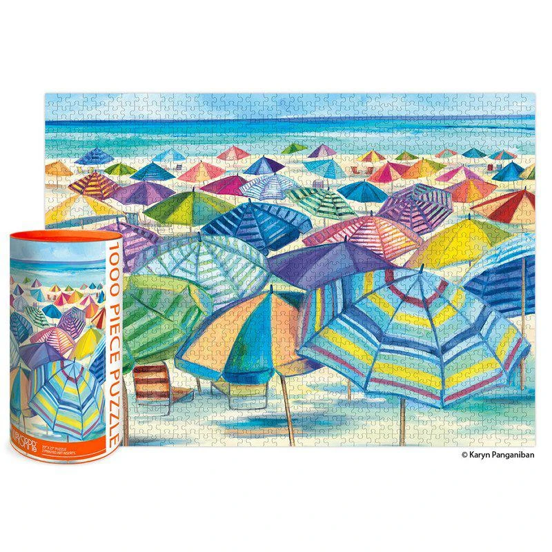 商品Werkshoppe|Umbrella Beach 1000 Piece Jigsaw Puzzle,价格¥212,第1张图片