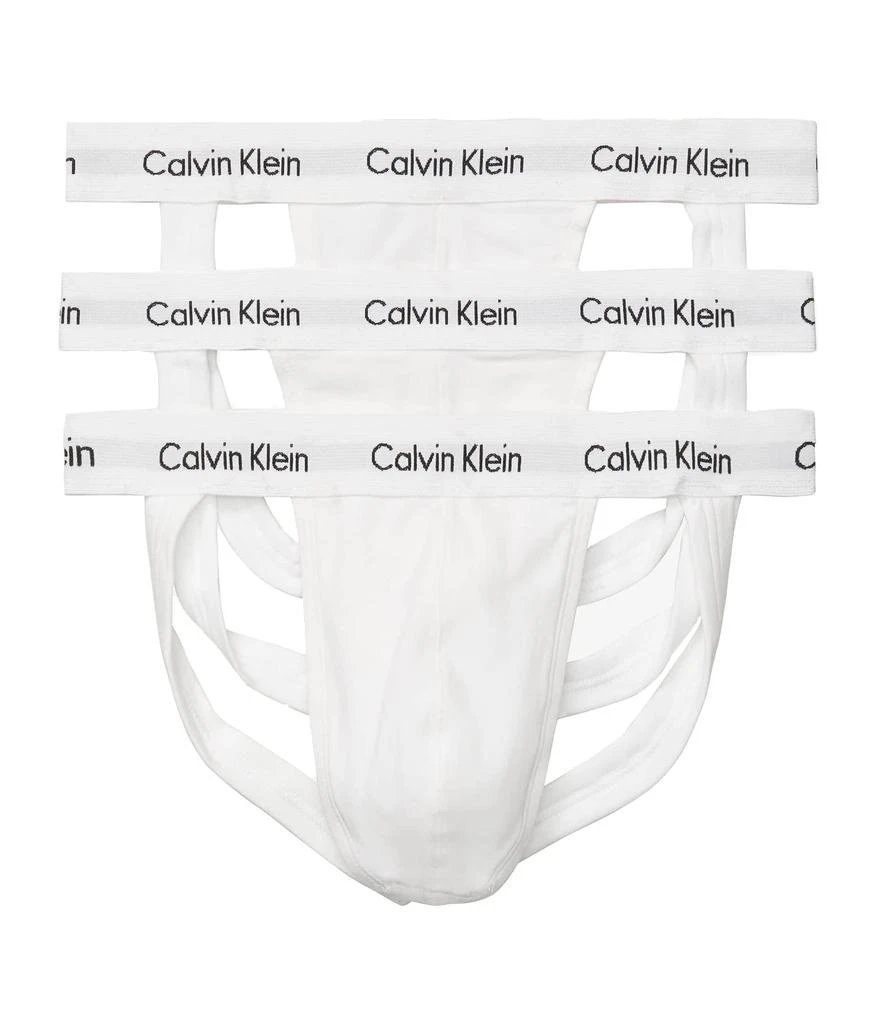 商品Calvin Klein|Cotton Stretch Jock Strap 3-Pack,价格¥225,第1张图片详细描述