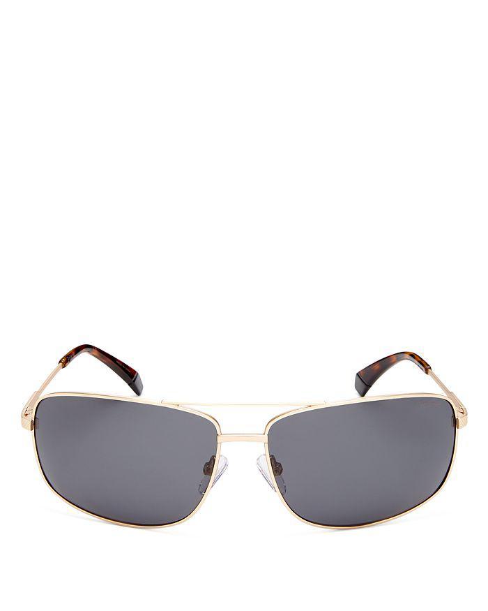 商品Polaroid|Men's Polarized Brow Bar Square Sunglasses, 63mm,价格¥484,第6张图片详细描述