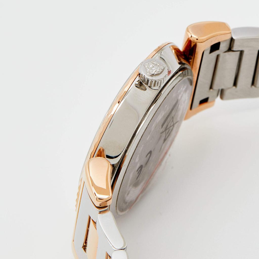 Versace Silver Two Tone Stainless Steel V-Motif VERE00718 Women's Wristwatch 35 mm商品第6张图片规格展示
