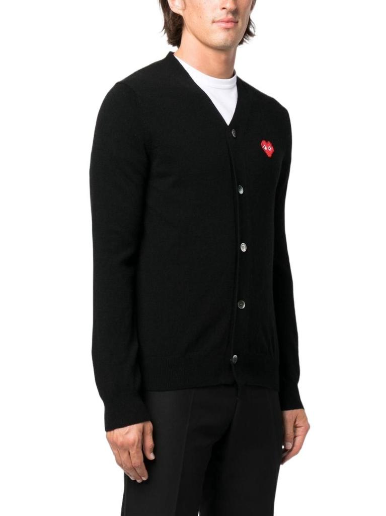 Comme Des Garçons Play Men's  Black Other Materials Cardigan商品第4张图片规格展示