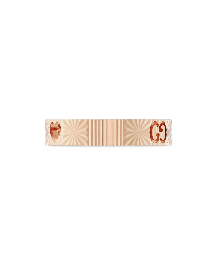 商品Gucci|18K Rose Gold Icon Star & Double G Band Ring,价格¥10789,第2张图片详细描述