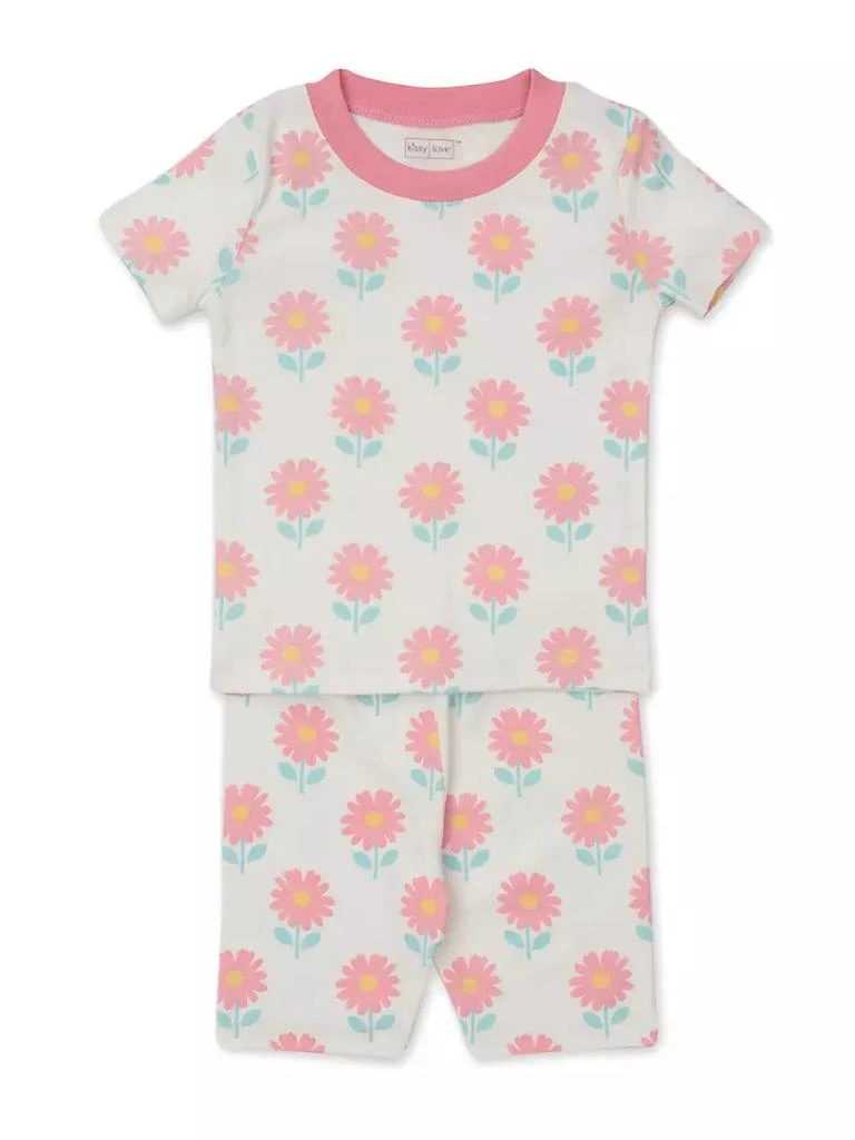 商品Kissy Love|Baby Girl's &amp; Little Girl's 2-Piece Short Floral Pajama Set,价格¥161,第1张图片