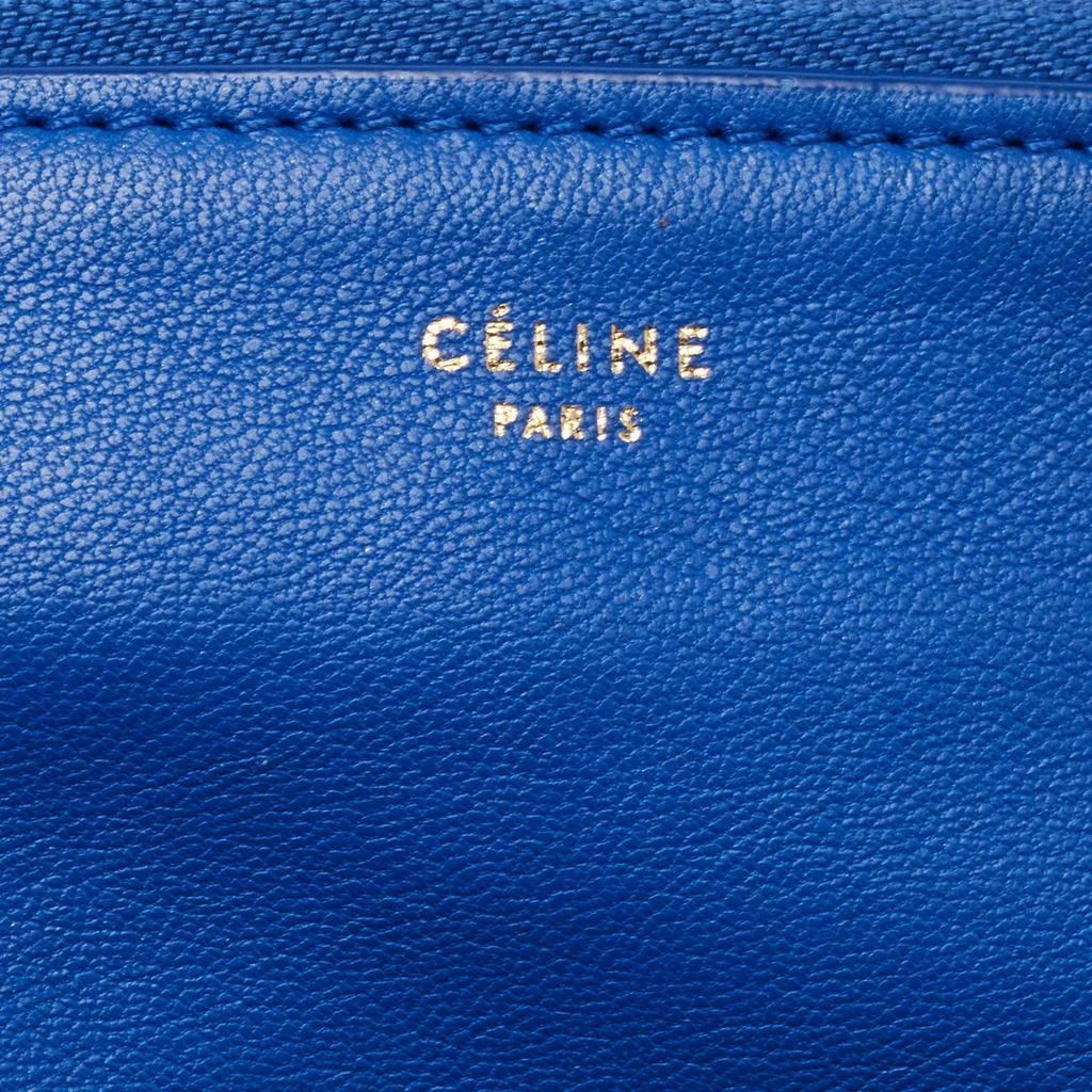 Celine Blue Leather Large Trio Zip Crossbody Bag 商品