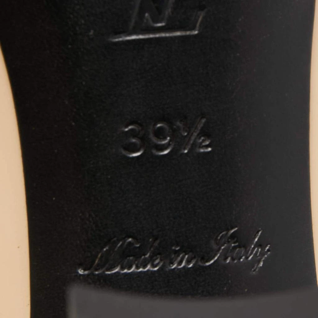 Louis Vuitton Beige Patent Leather Madeleine Block Heel Pumps Size 39.5 商品