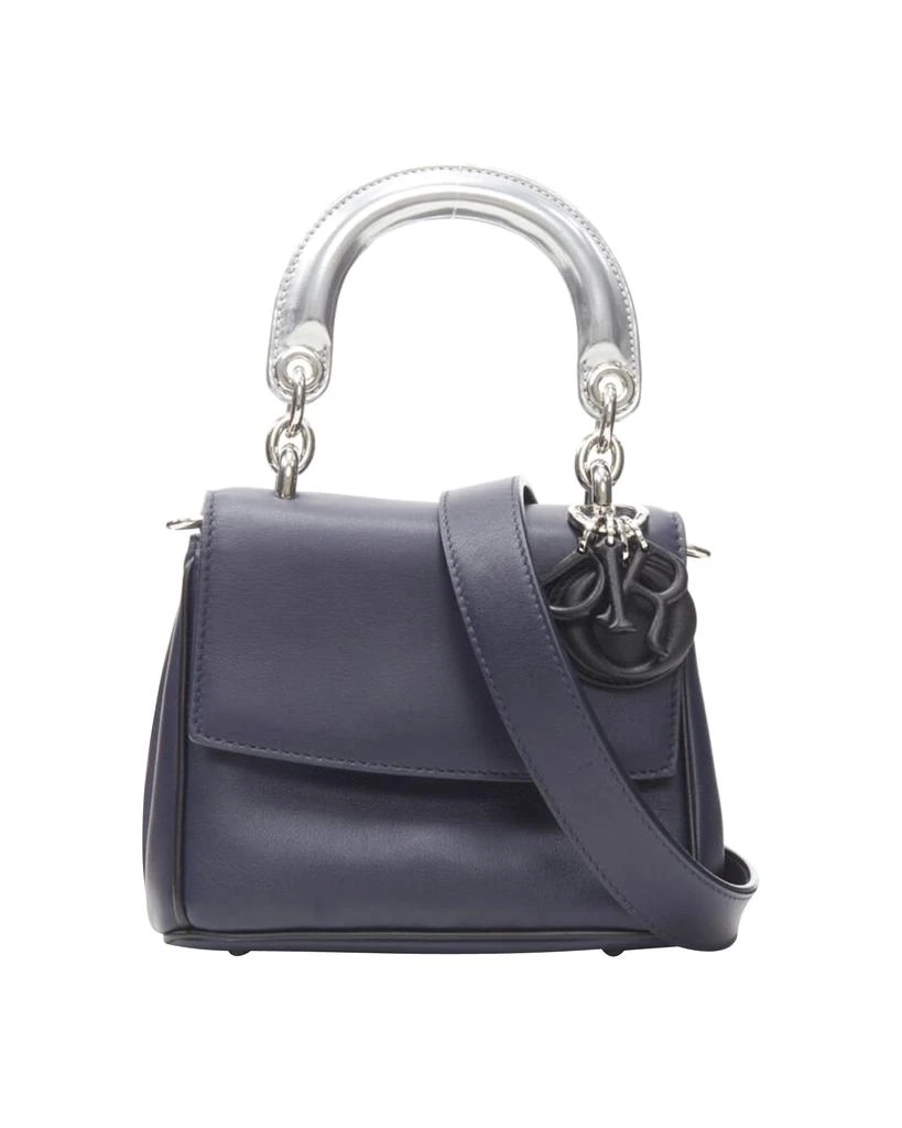 商品[二手商品] Dior|CHRISTIAN DIOR Be Dior Micro blue silver leather flap small shoulder bag,价格¥20443,第1张图片