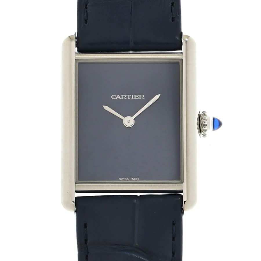 商品Cartier|Cartier Tank Quartz Large Blue Dial Ladies Watch WSTA0055,价格¥23917,第1张图片
