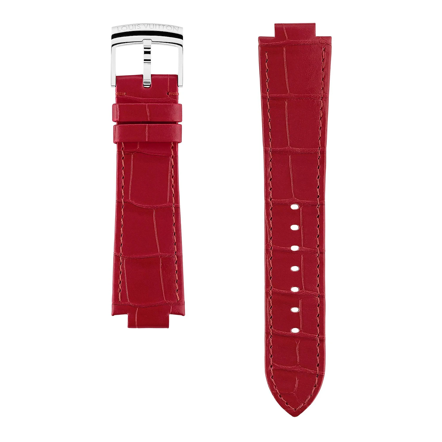 商品Louis Vuitton|【预售】 LV路易威登 25春夏 女士 手表带 TAMBOUR 短鳄皮表带 R15084 ,价格¥5951,第1张图片