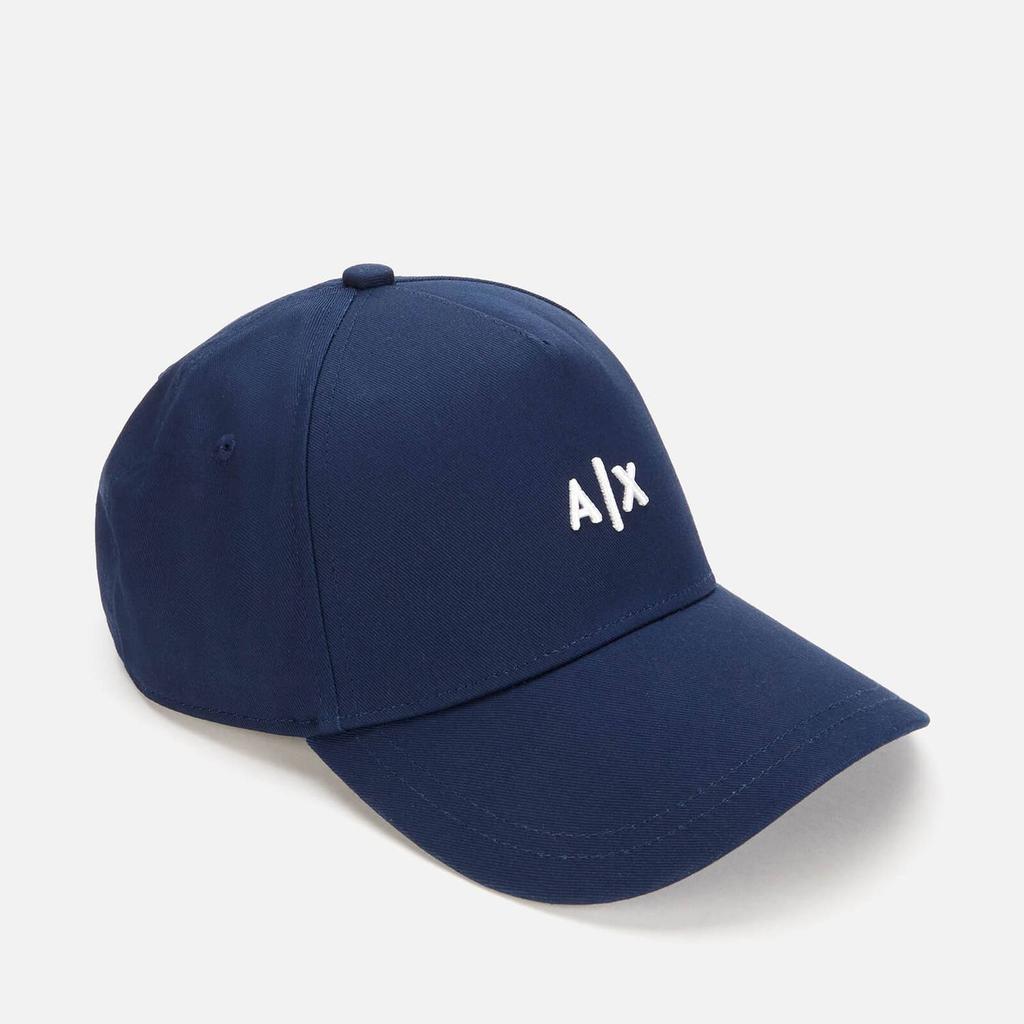 商品Armani Exchange|Armani Exchange Men's Small Ax Logo Cap - Navy,价格¥289,第4张图片详细描述