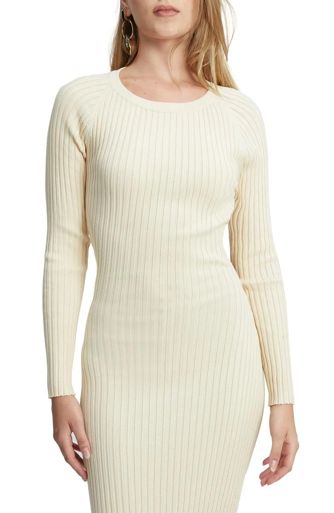 商品Bardot|Vigo Rib Twist Back Cutout Long Sleeve Midi Sweater Dress,价格¥245,第5张图片详细描述