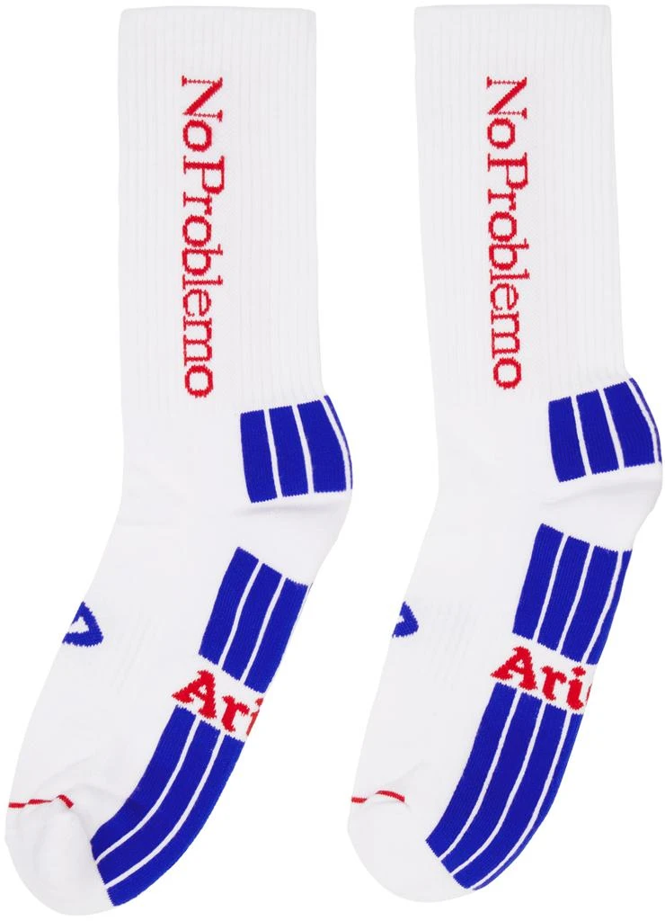 商品Aries|Three-Pack Multicolor 'No Problemo' Socks,价格¥550,第5张图片详细描述