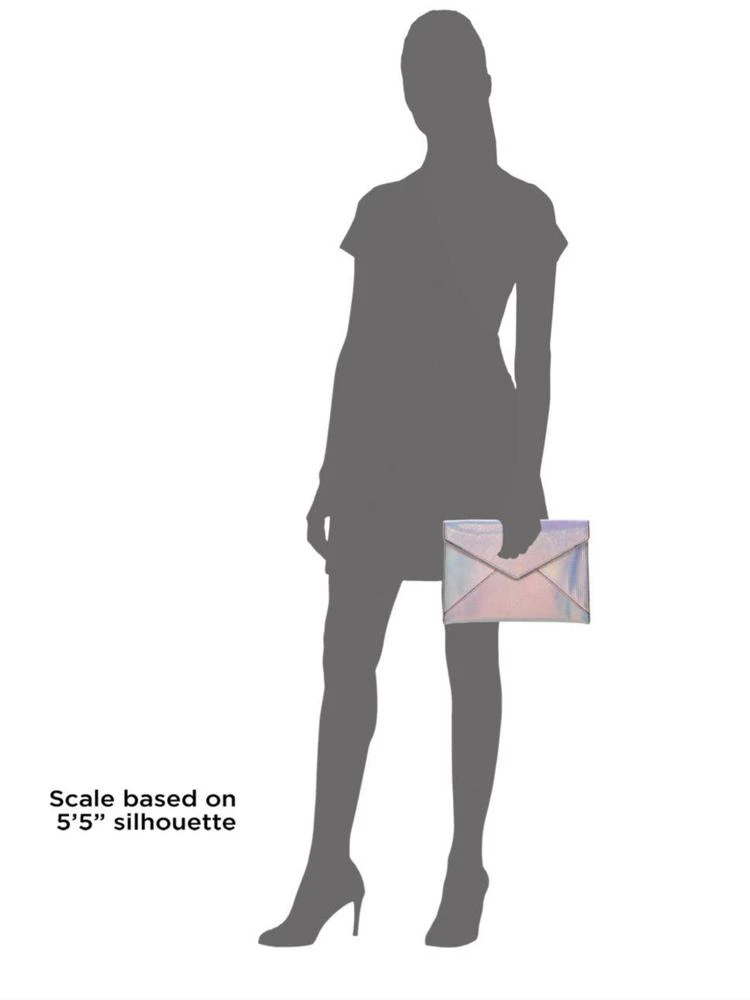 商品Rebecca Minkoff|Leather Leo Envelope Clutch,价格¥499,第3张图片详细描述