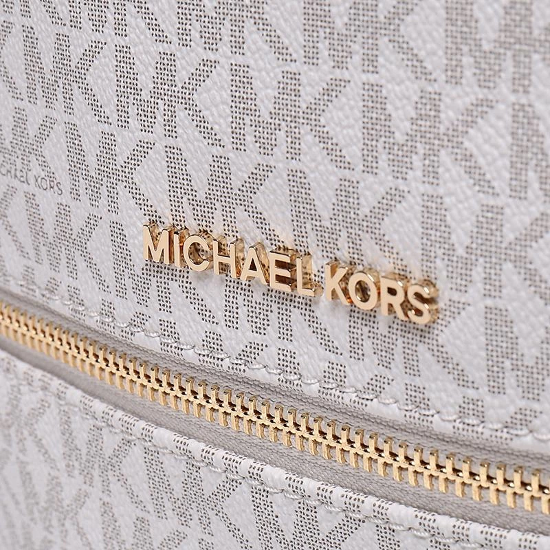 商品[国内直发] Michael Kors|MK双肩包 迈克·科尔斯 MICHAEL KORS 香草色字母图案中号手提双肩包背包 30S7GEZB1B VANILLA,价格¥1637,第9张图片详细描述