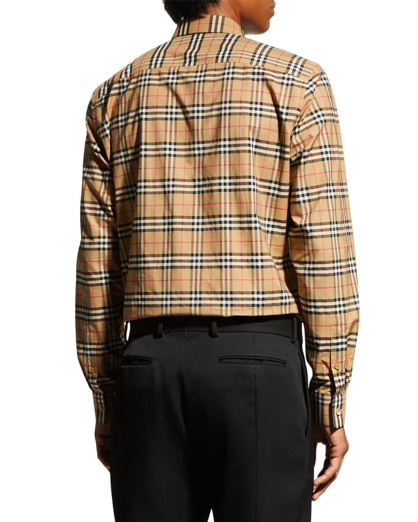 Men's Simpson Check-Pattern Sport Shirt商品第6张图片规格展示