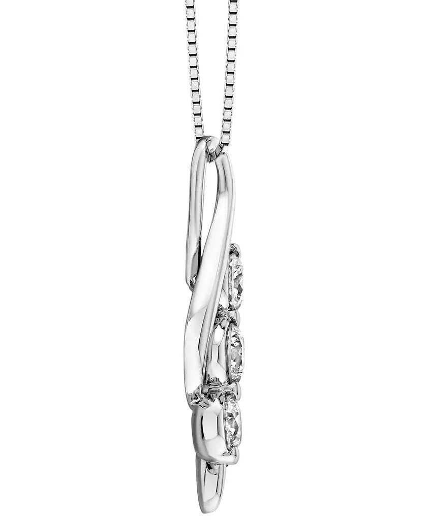 商品Sirena|Diamond Treble Clef 18" Pendant Necklace (1/2 ct. t.w.) in 14k White or Yellow Gold,价格¥23140,第4张图片详细描述