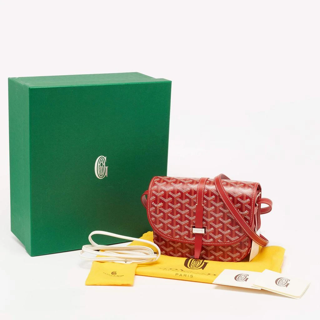 Goyard Red Goyardine Coated Canvas and Leather Belvedere II PM Bag 商品