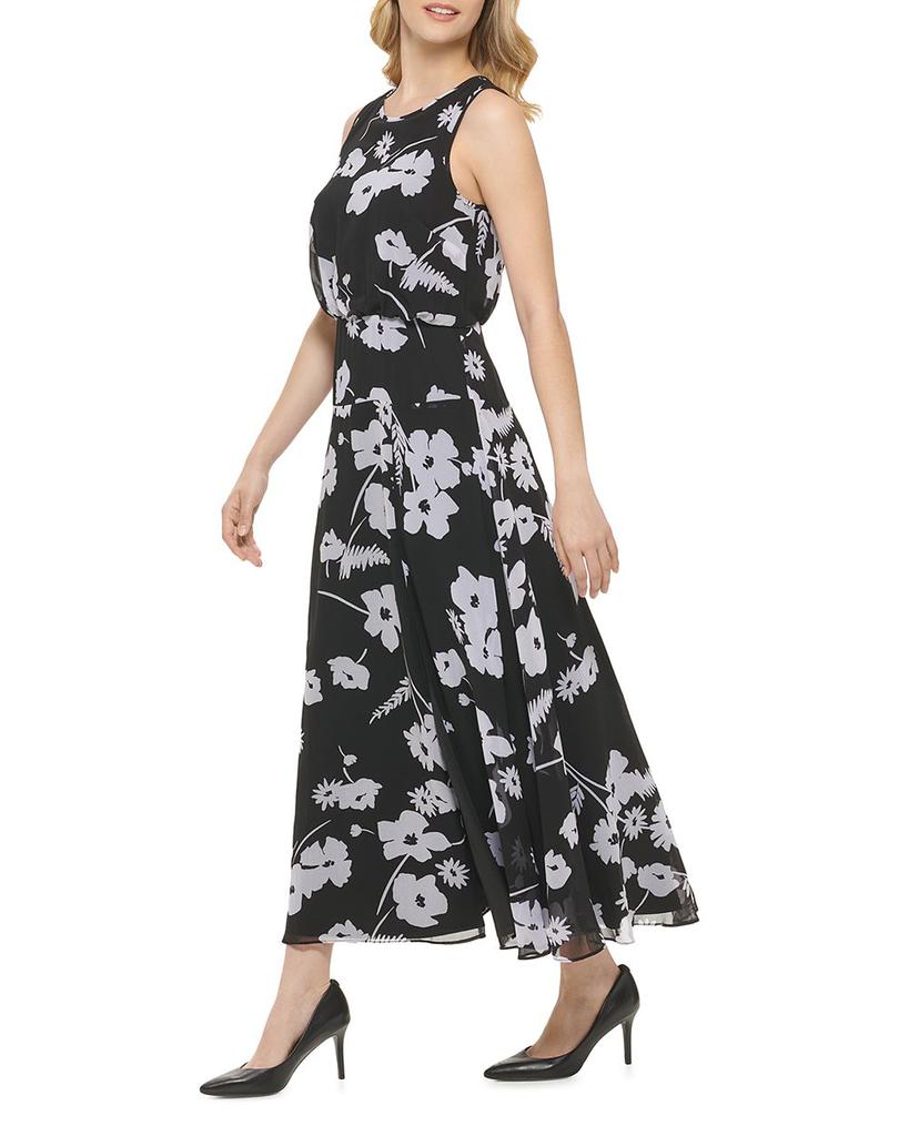 Floral Blouson Maxi Dress商品第3张图片规格展示