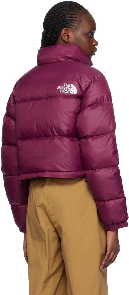 商品The North Face|Purple Nuptse Short Down Jacket,价格¥1095,第3张图片详细描述