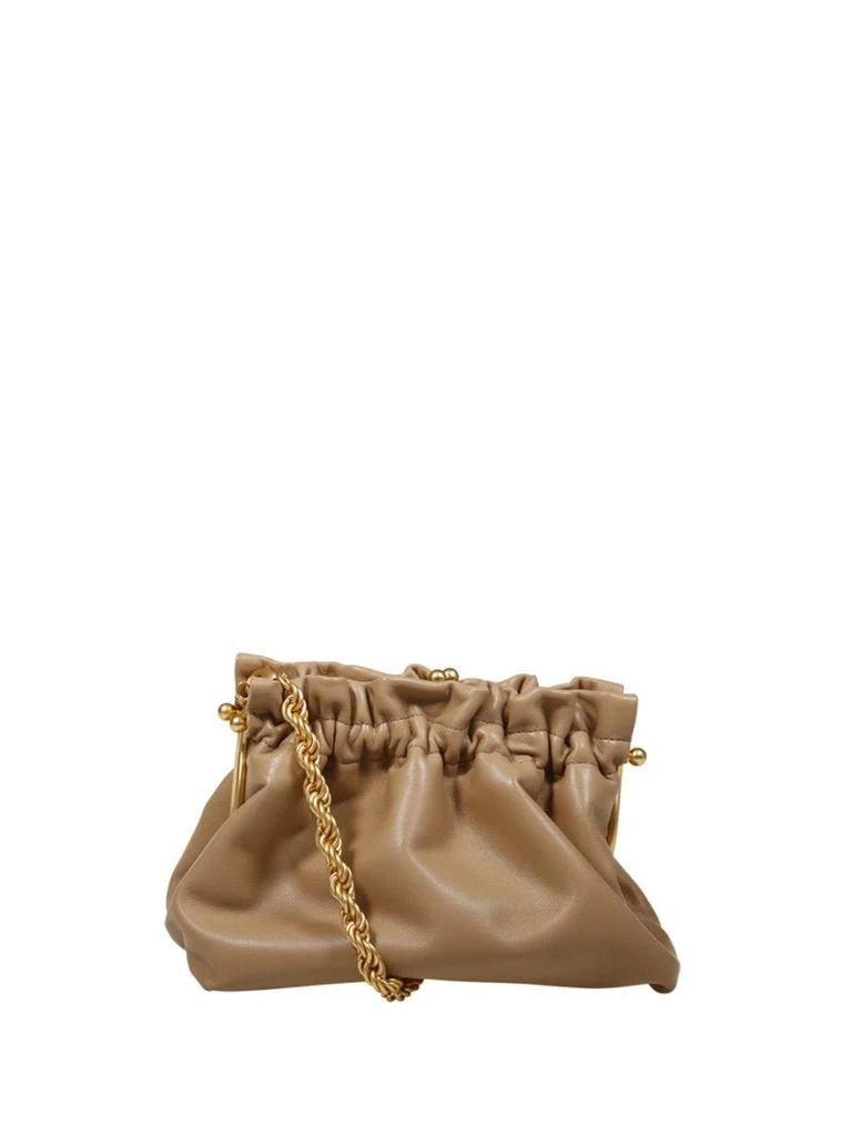 商品Amato Daniele|Gathered Calf Leather Clutch Bag,价格¥2973,第1张图片