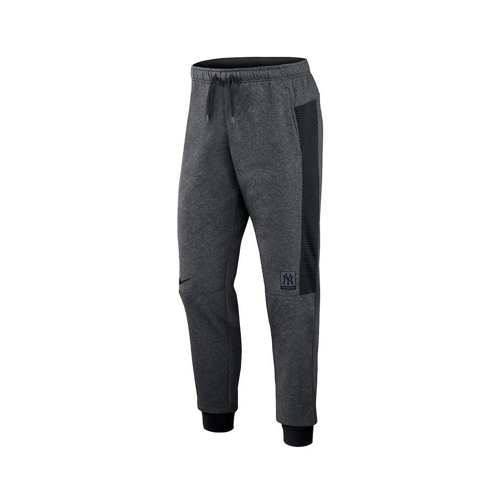 商品NIKE|Men's Heathered Gray, Black New York Yankees Authentic Collection Flux Performance Jogger Pants,价格¥535,第2张图片详细描述