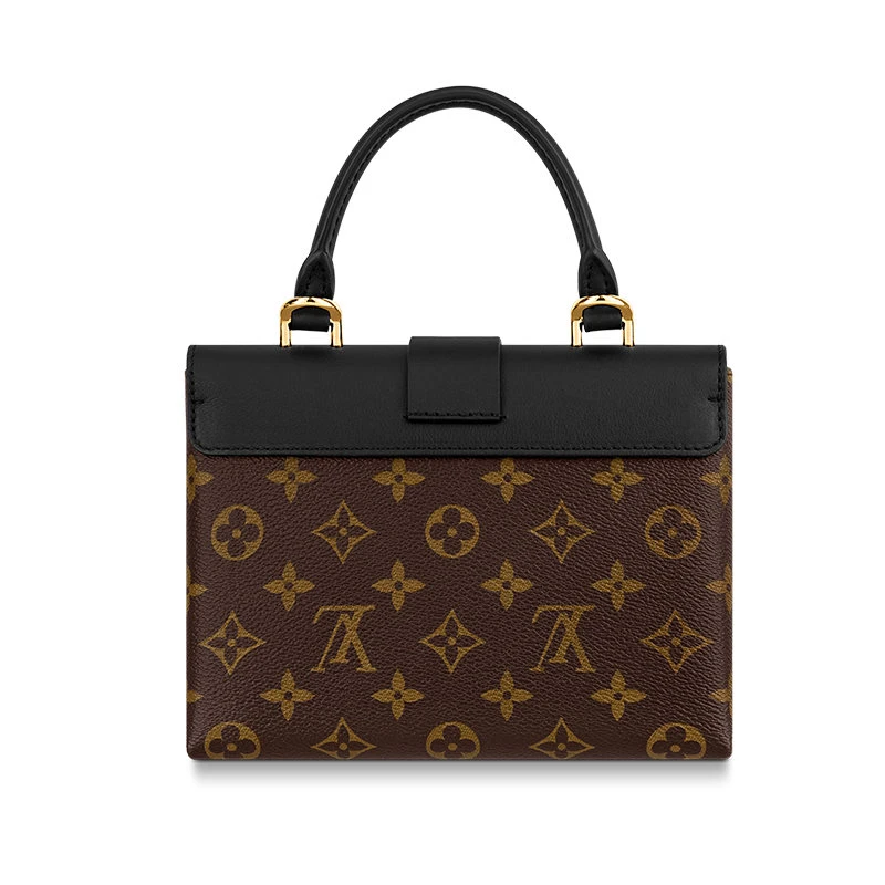 Louis Vuitton 路易威登 女士 LV LOCKY BB 帆布牛皮单肩斜挎手提锁头包M44141 送礼好物 商品