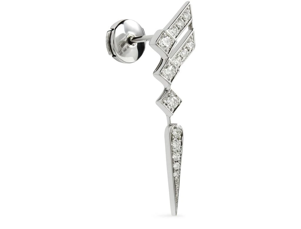 商品STATEMENT|Stairway wings diamond & silver earring,价格¥17142,第3张图片详细描述