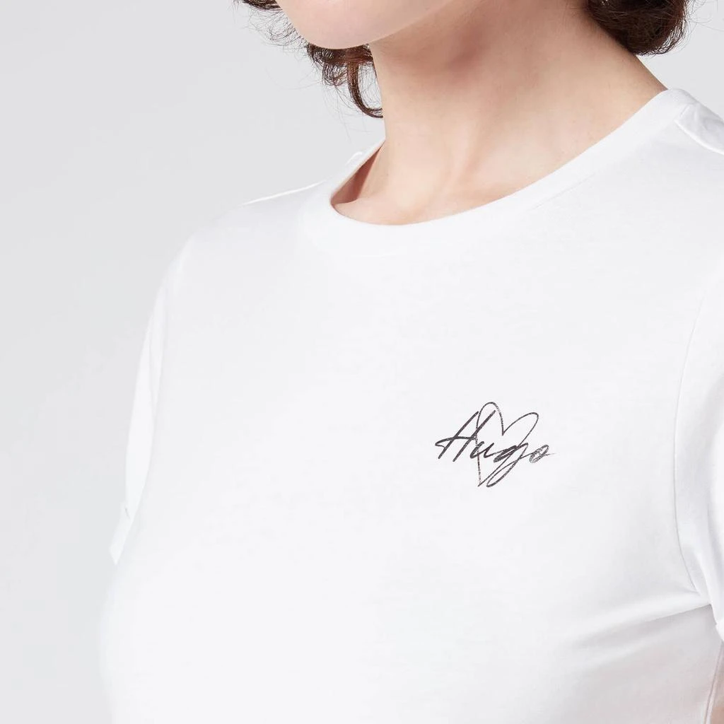 商品Hugo Boss|HUGO Women's The Slim T-Shirt 14 - White,价格¥275,第4张图片详细描述