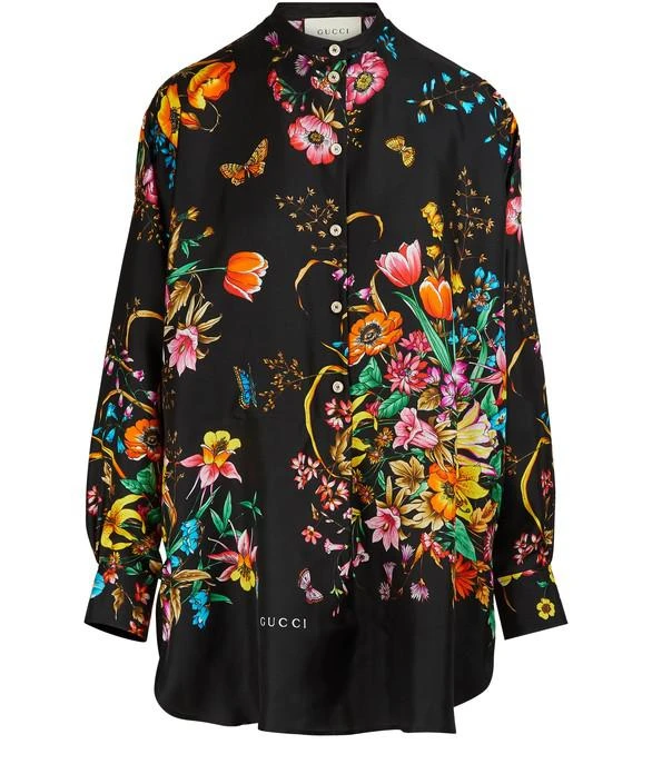 商品Gucci|Flora silk shirt,价格¥14036,第1张图片