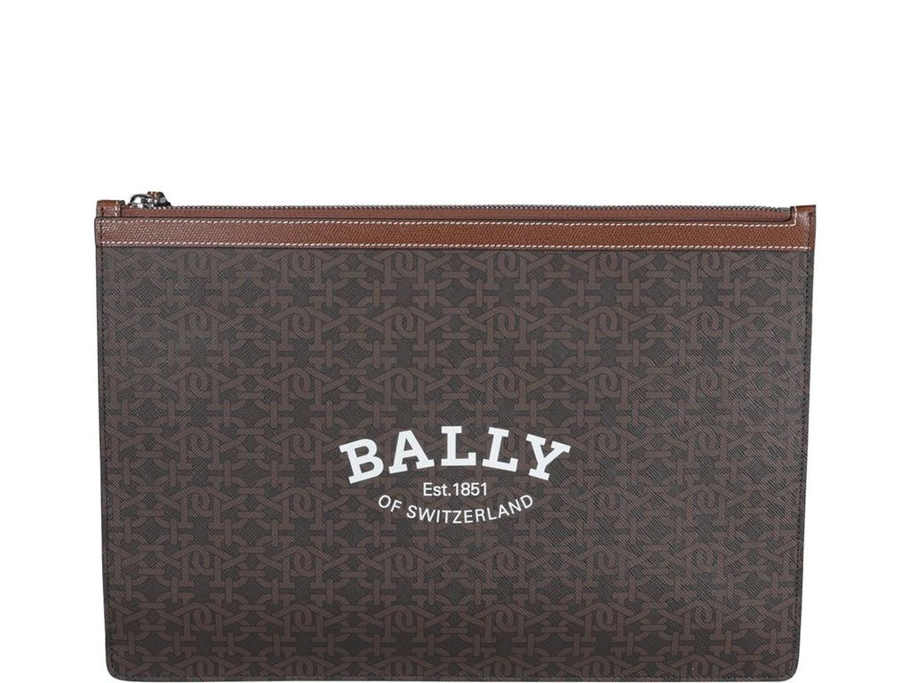 商品Bally|Bally Logo Monogram Zipped Clutch Bag,价格¥2192,第1张图片