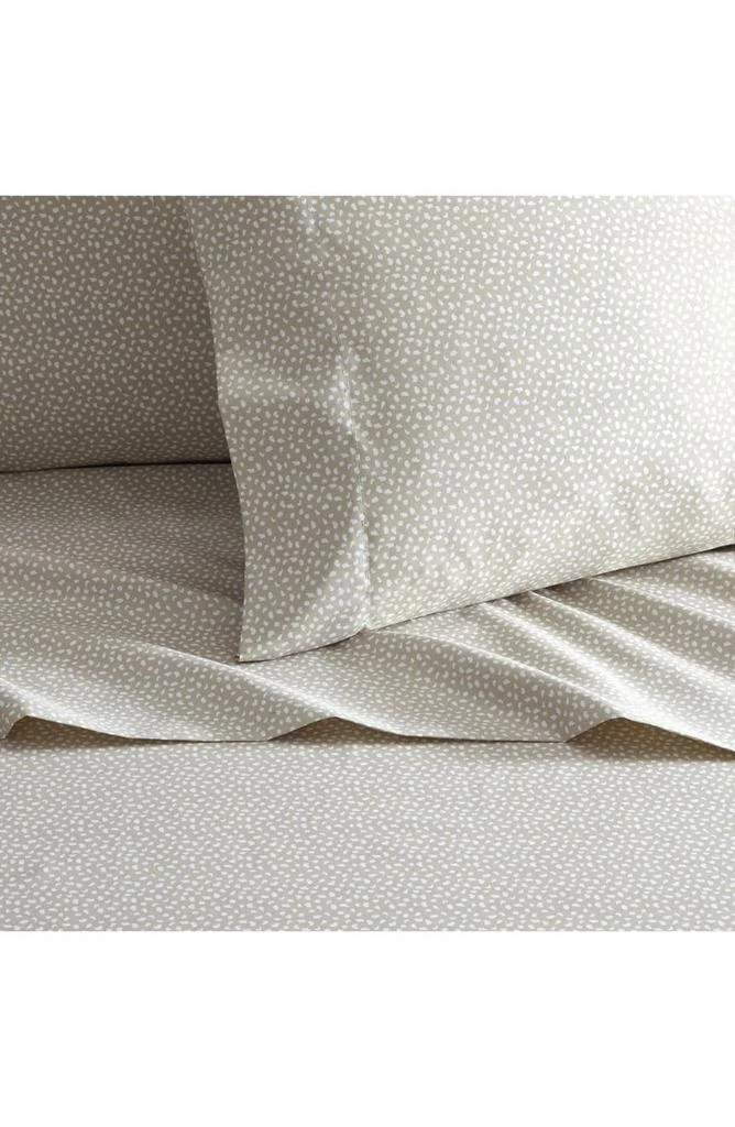 商品CHIC|Reuben Beige & White Spot Microfiber Sheet Set - King Size,价格¥310,第2张图片详细描述