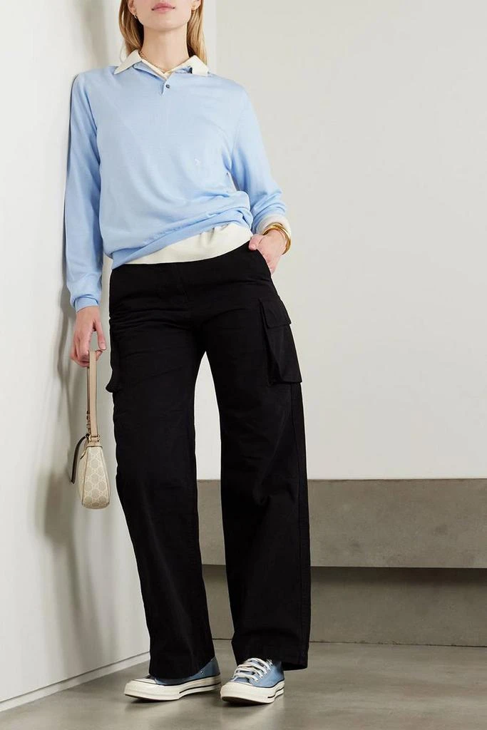 商品HOMMEGIRLS|Embroidered merino wool polo sweater,价格¥799,第2张图片详细描述