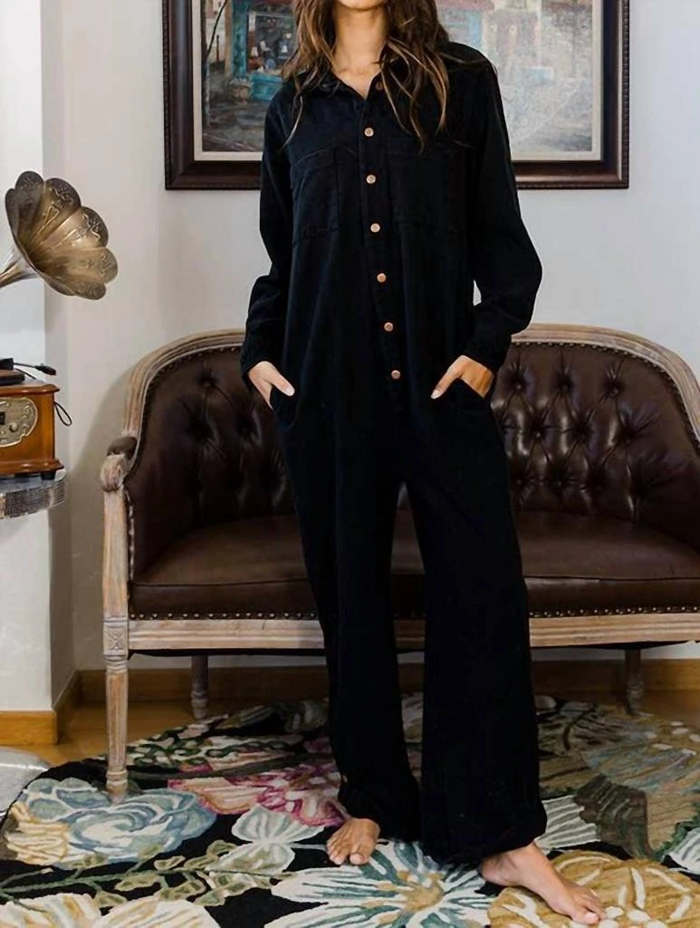 商品BUCKETLIST|Bucketlist - Long Sleeve Denim Jumpsuit,价格¥560,第1张图片