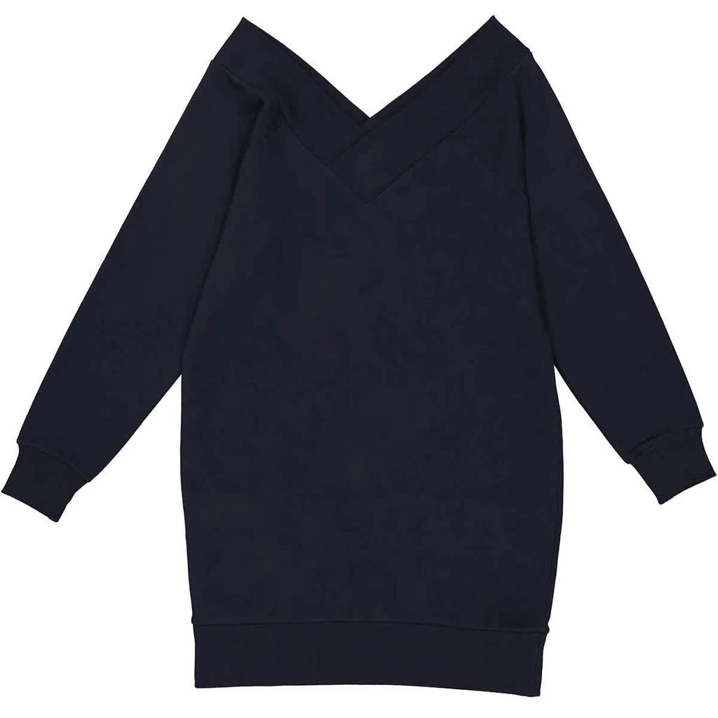 商品Burberry|Burberry Ladies Navy Cotton Blend V-neck Sweater Dress, Size Medium,价格¥1098,第1张图片