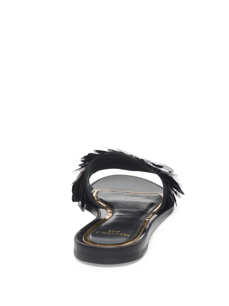 商品Lanvin|Pailette Leather Slide Sandals,价格¥2984,第2张图片详细描述