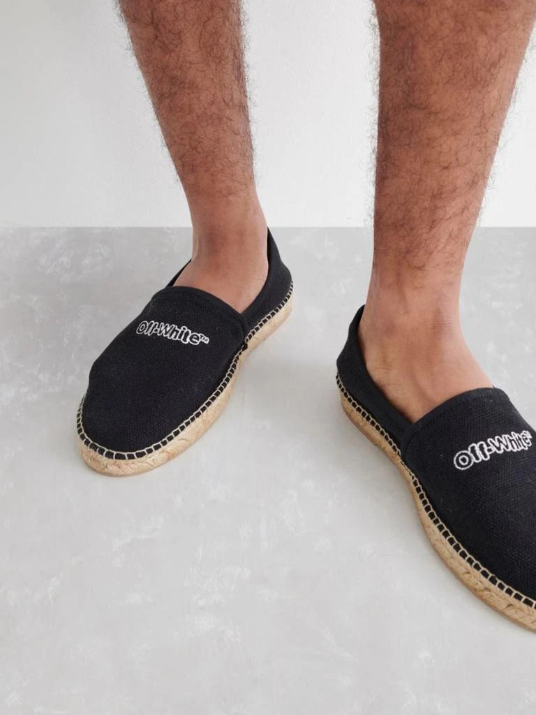 商品Off-White|OFF-WHITE CANVAS ESPADRILLAS,价格¥1401,第4张图片详细描述