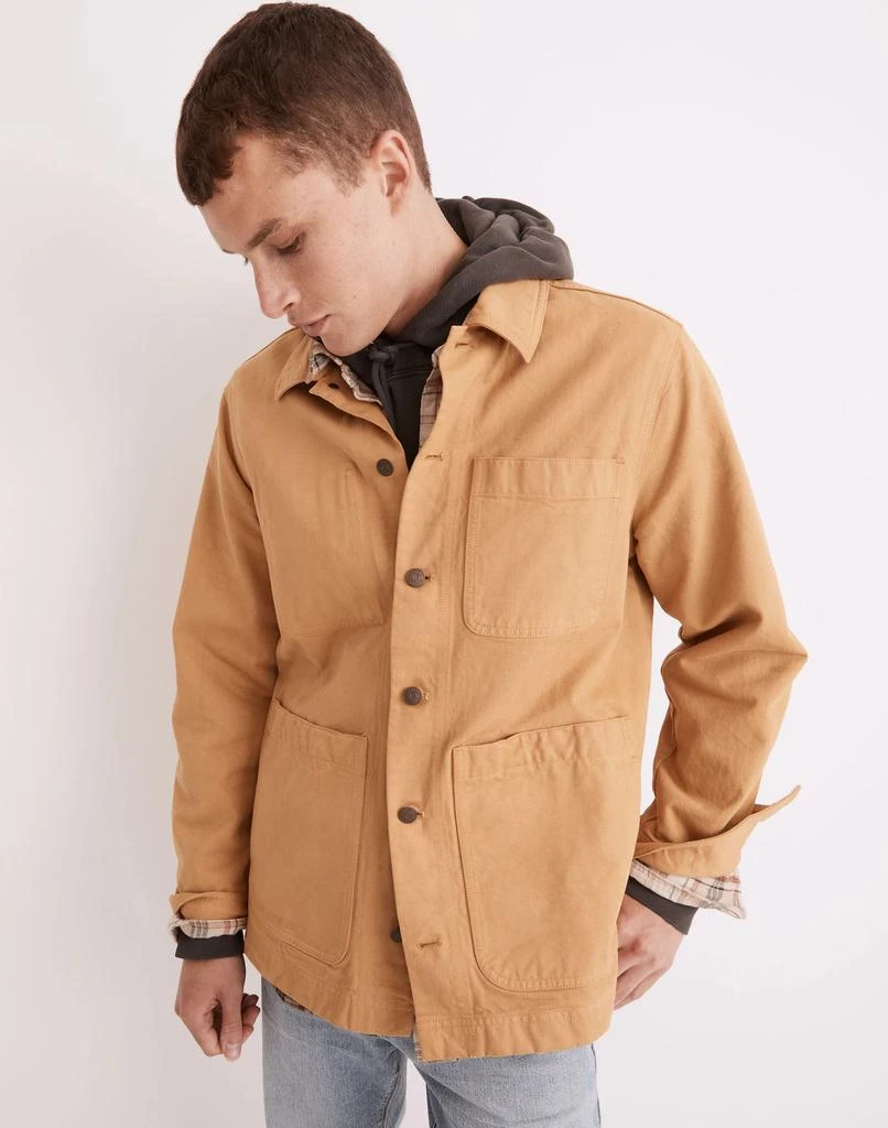 商品Madewell|Garment-Dyed Canvas Chore Jacket,价格¥746,第2张图片详细描述