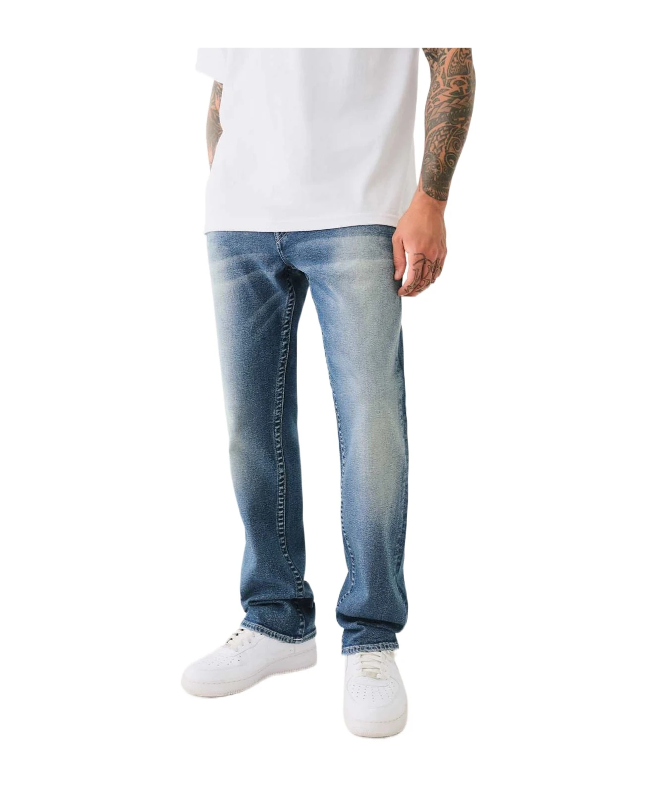 商品【商品预售7天】 True Religion|True Religion 男士牛仔裤 108493IPLM 白色,价格¥1438,第1张图片
