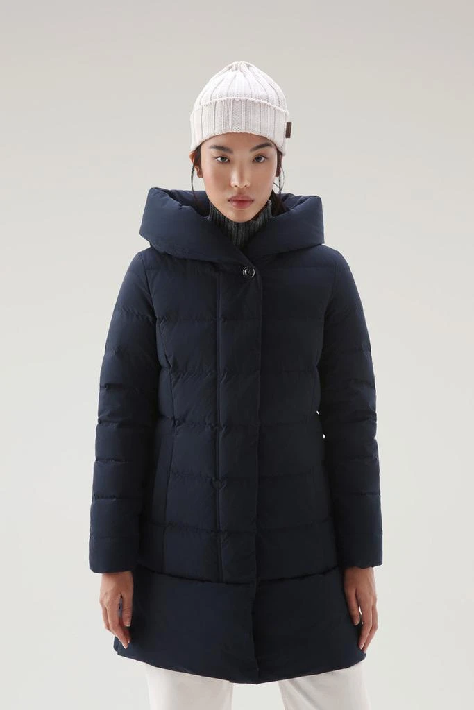 商品Woolrich|Puffy Prescott Parka in Urban Touch - Women - Blue,价格¥4408,第1张图片