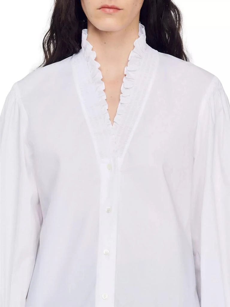 Cotton Shirt With Fancy Collar 商品