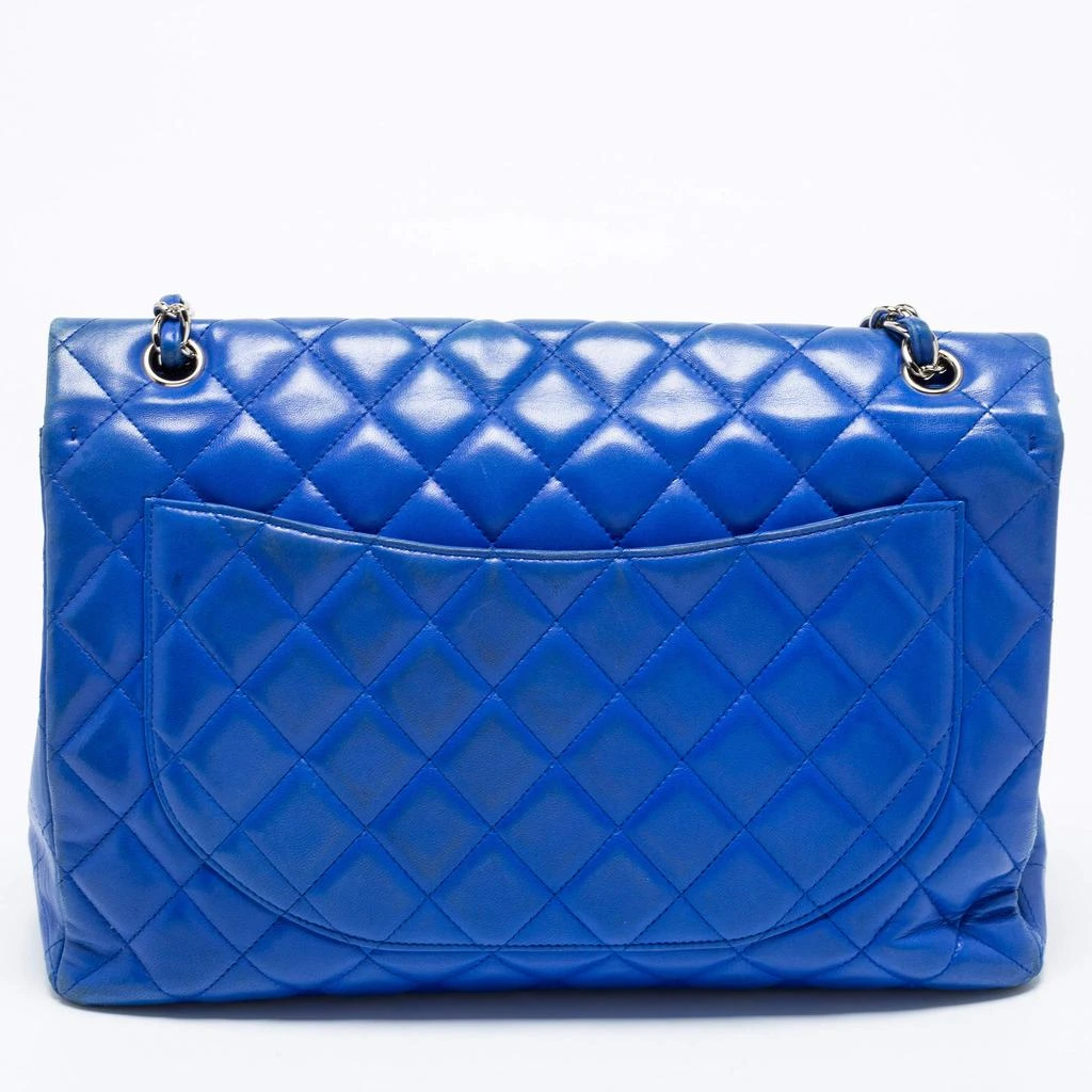 商品[二手商品] Chanel|Chanel Blue Quilted Leather Maxi Classic Single Flap Shoulder Bag,价格¥26048,第4张图片详细描述