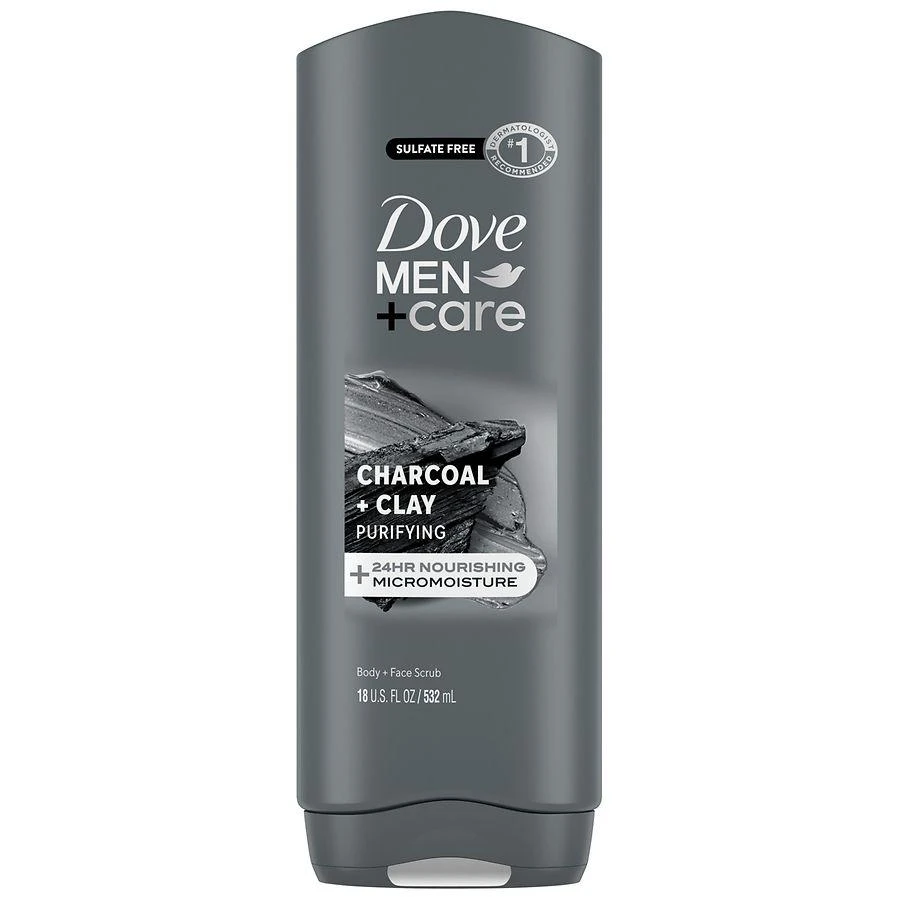 商品Dove|Body and Face Wash Purifying Charcoal + Clay Charcoal + Clay,价格¥65,第1张图片