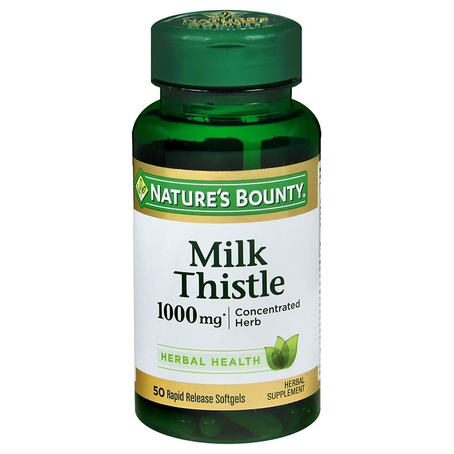Nature's Bounty | Milk Thistle 1000 mg Herbal Supplement Softgels 150.29元 商品图片