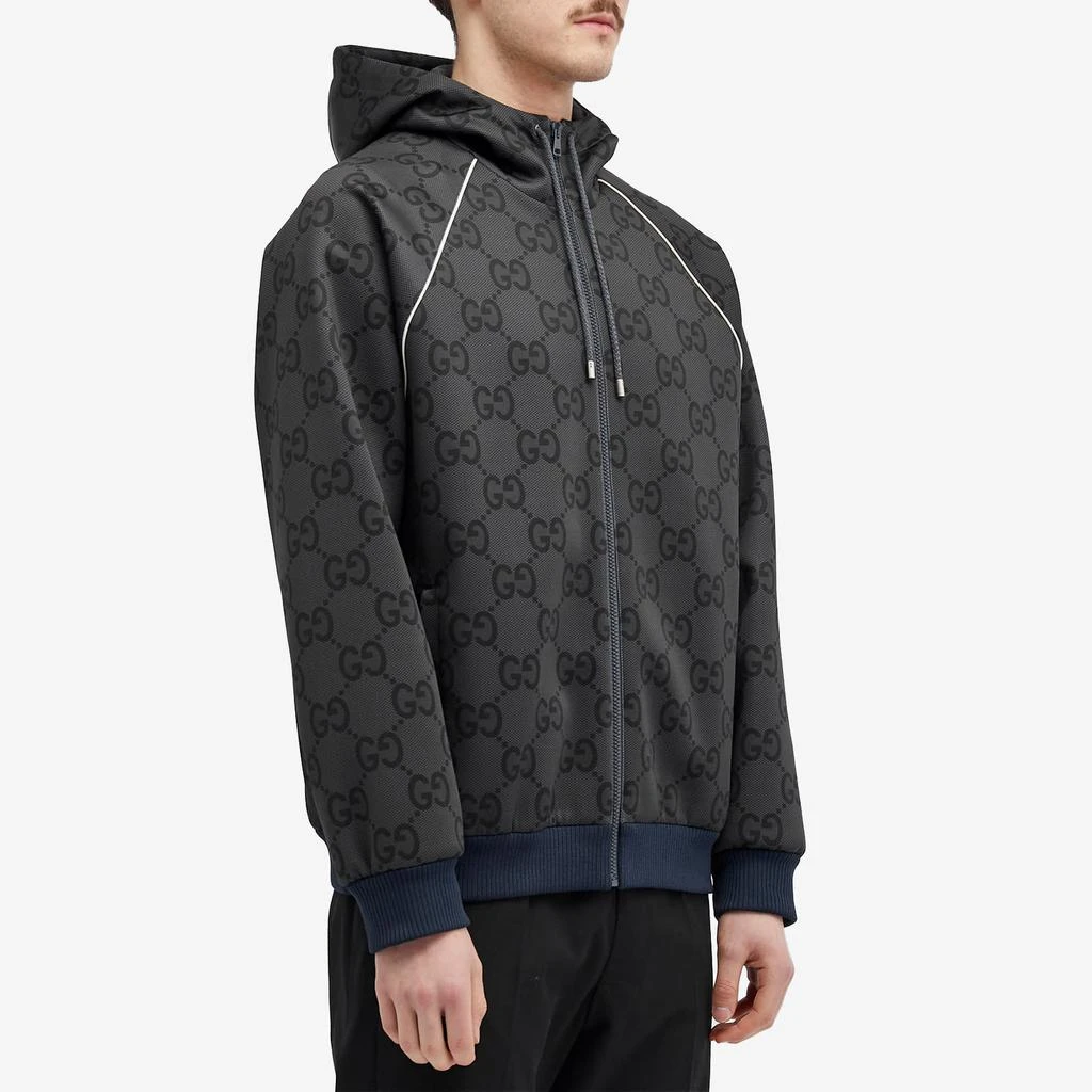 商品Gucci|Gucci Light Neoprene Jumbo GG Hooded Jacket,价格¥21150,第2张图片详细描述