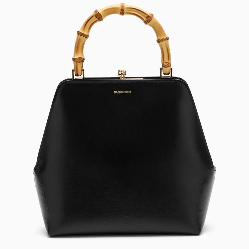 商品Jil Sander|Goji Bamboo black leather bag,价格¥11226,第1张图片